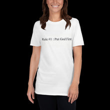 Load image into Gallery viewer, Short-Sleeve Unisex &quot;God 1st&quot; T-Shirt
