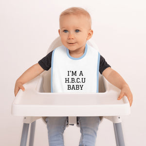 {HBCU BABY} Embroidered Baby Bib