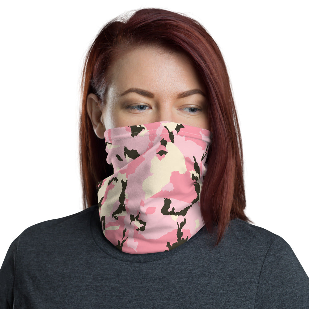 {Pink Camouflage} neck gaiter or face mask