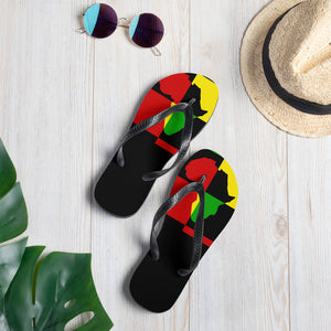 [AFRICAN] Flag UNISEX Flip Flops