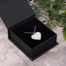 Load image into Gallery viewer, {#1 MOM} Engraved Silver or Gold Heart Necklace
