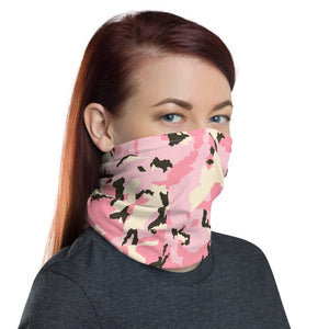 {Pink Camouflage} neck gaiter or face mask