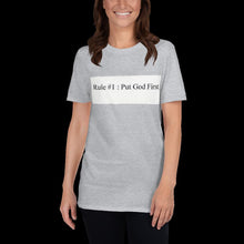 Load image into Gallery viewer, Short-Sleeve Unisex &quot;God 1st&quot; T-Shirt
