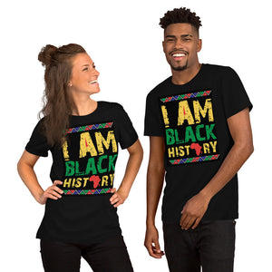 [I AM BLACK HISTORY] Short-Sleeve Unisex T-Shirt