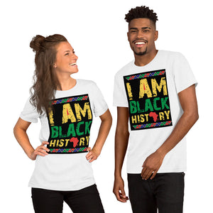 [I AM BLACK HISTORY] Short-Sleeve Unisex T-Shirt