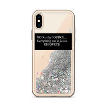 Load image into Gallery viewer, [God is the source] Liquid Glitter (IPhone) Phone Case
