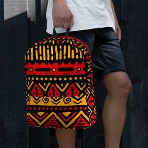 African Print Backpack