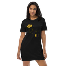 Load image into Gallery viewer, Queen Bee cotton t-shirt dress
