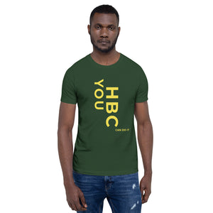 HBCU Short-Sleeve Mens T-Shirt (Gold Letters)