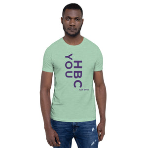 HBCU Short-Sleeve Mens T-Shirt (purple letters)