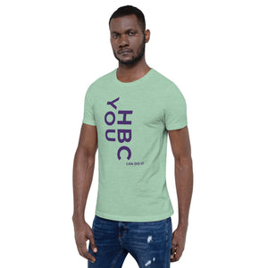 HBCU Short-Sleeve Mens T-Shirt (purple letters)