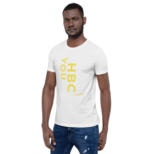 HBCU Short-Sleeve Mens T-Shirt (Gold Letters)