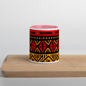African print Coffee/Tea Mug with Color Inside